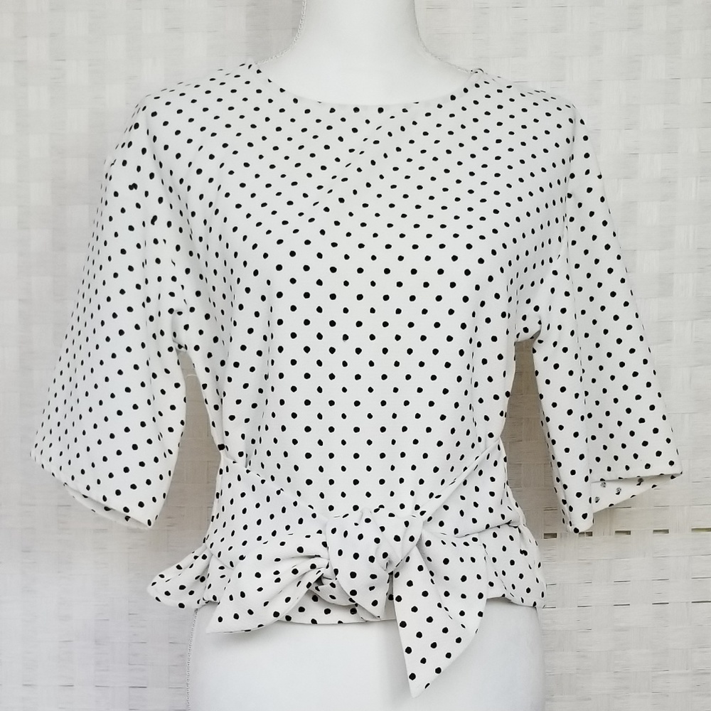 Zara Basic Collection Polka Dot Blouse - image 2
